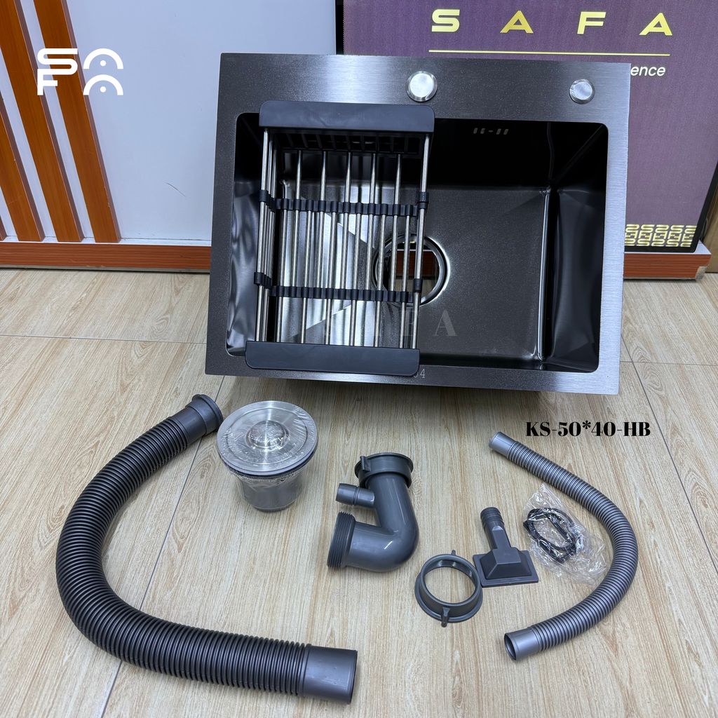 Kitchen Sink 50x40 Handmade Nano Black