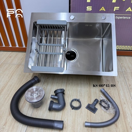 [KS-60x45-HS] Kitchen Sink 60x45 Handmade Satin
